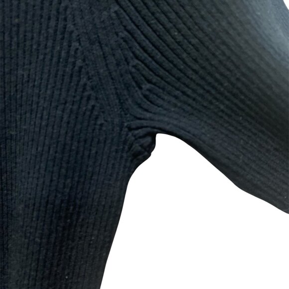 Ann Taylor Sweater Dress Black size Small Petite - Picture 4 of 7